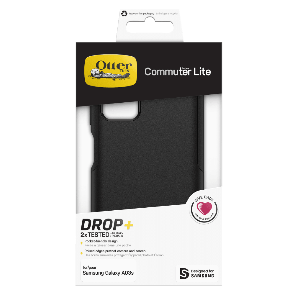 Wholesale cell phone accessory OtterBox - Commuter Lite Case for Samsung Galaxy A03s  - Black