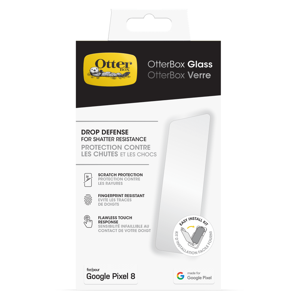 Wholesale cell phone accessory OtterBox - Glass Screen Protector for Google Pixel 8  - Clear