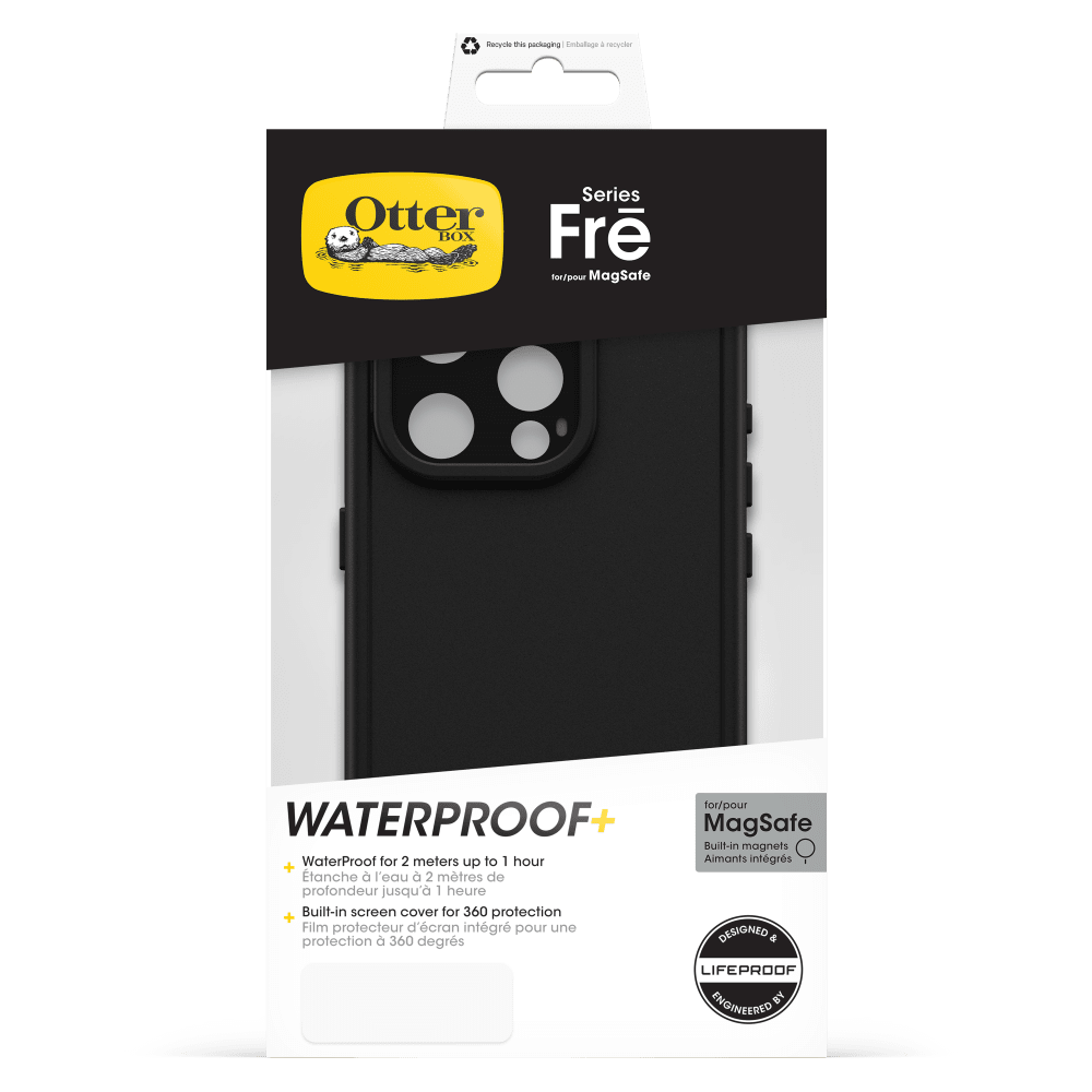 Wholesale cell phone accessory OtterBox - FRE MagSafe Case for Apple iPhone 15 Pro  - Black
