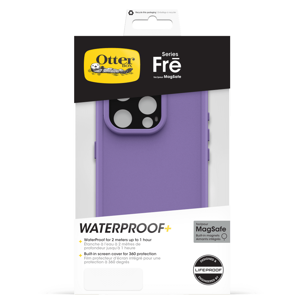 Wholesale cell phone accessory OtterBox - FRE MagSafe Case for Apple iPhone 15 Pro  - Purple