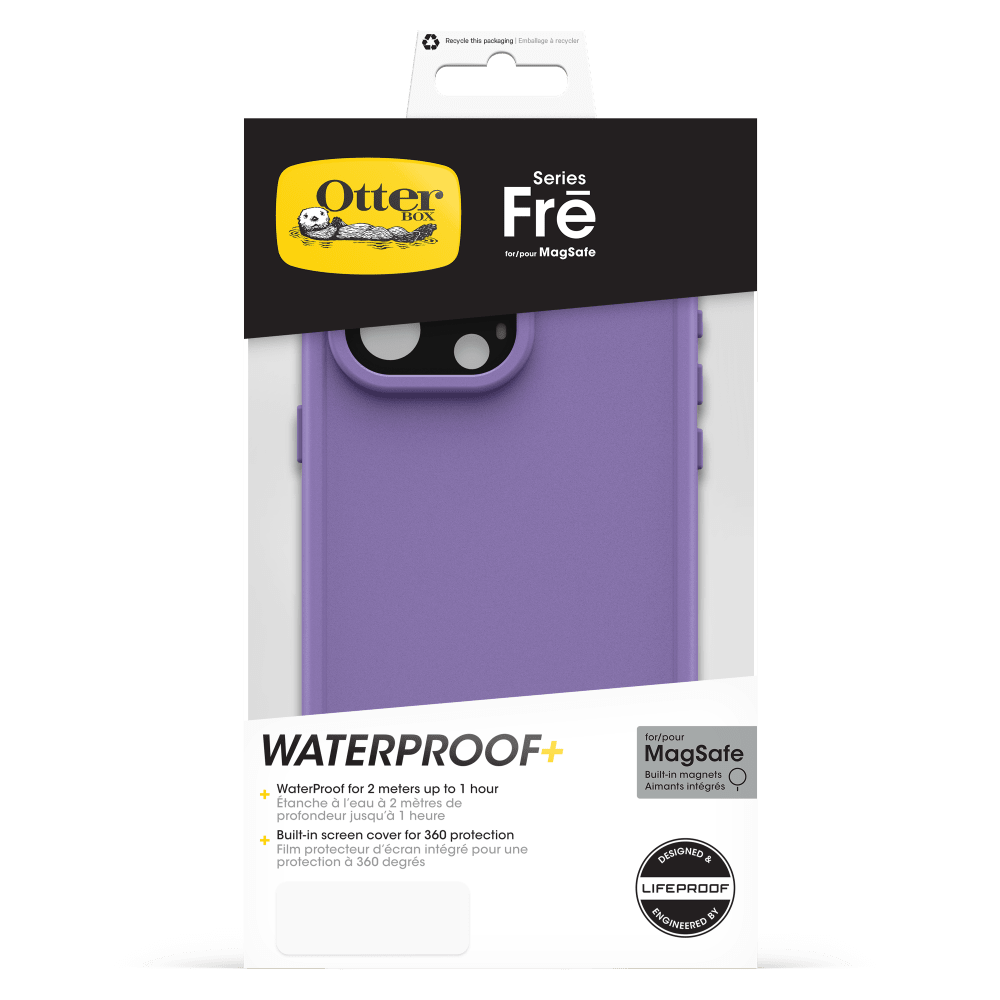 Wholesale cell phone accessory OtterBox - FRE MagSafe Case for Apple iPhone 15 Pro Max  - Purple