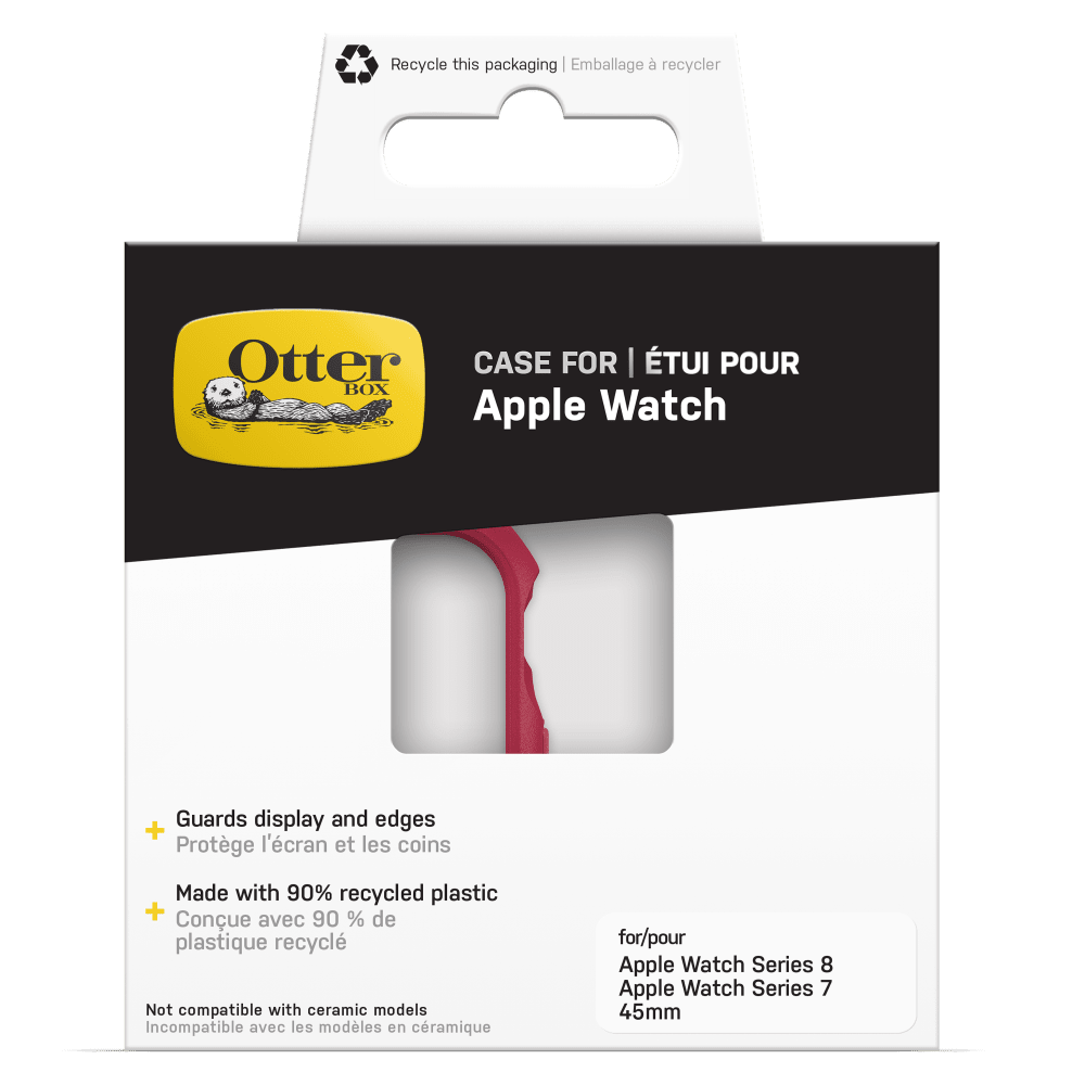 Wholesale cell phone accessory OtterBox - Bumper Case for Apple Watch 45mm - Rouge Rubellite