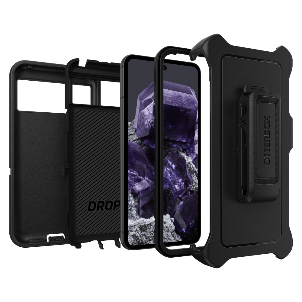 Wholesale cell phone accessory OtterBox - Defender Case for Google Pixel 8  - Black