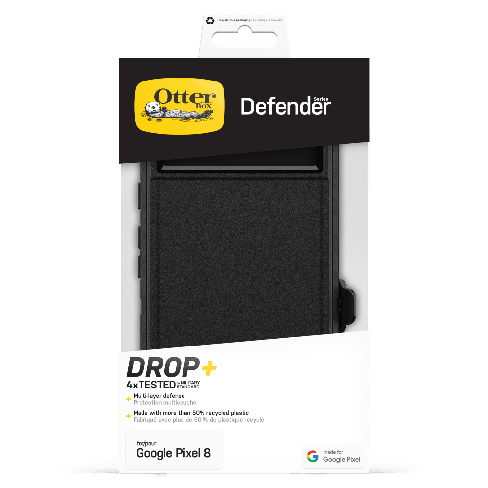 Wholesale cell phone accessory OtterBox - Defender Case for Google Pixel 8  - Black