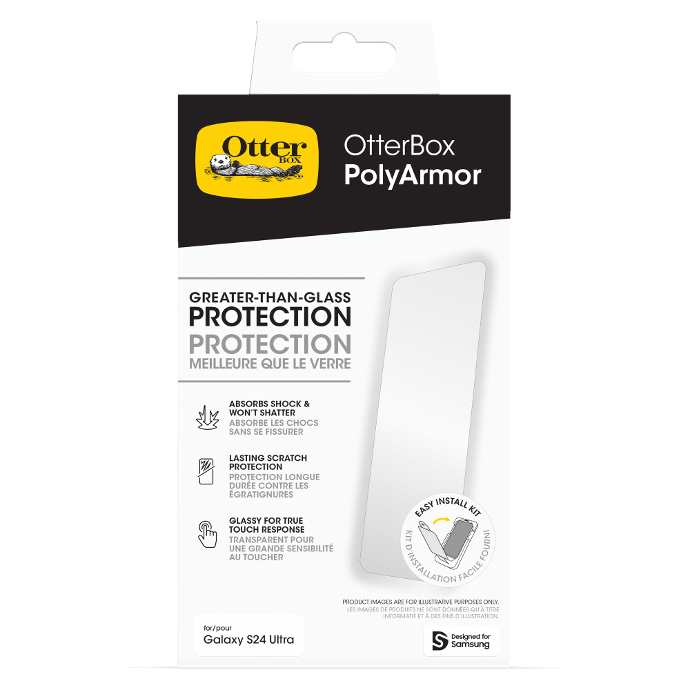 Wholesale cell phone accessory OtterBox - PolyArmor Curved Screen Protector for Samsung Galaxy