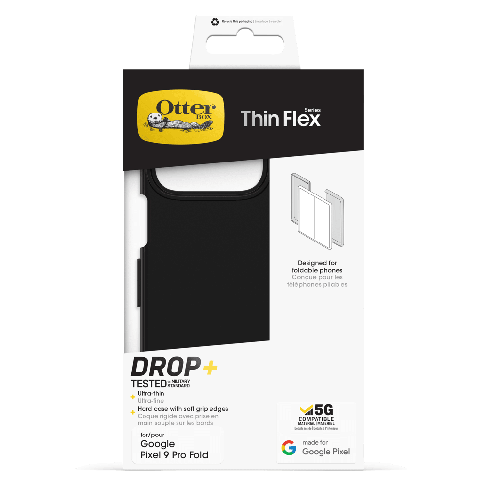 Wholesale cell phone accessory OtterBox - Thin Flex Case for Google Pixel 9 Pro Fold - Black