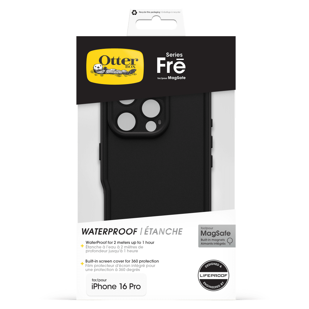 Wholesale cell phone accessory OtterBox - FRE MagSafe Case for Apple iPhone 16 Pro - Black