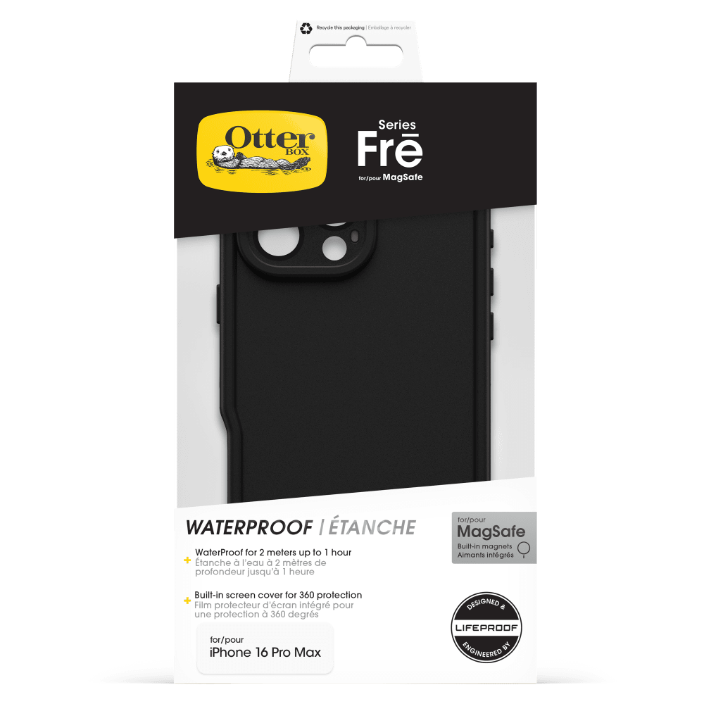 Wholesale cell phone accessory OtterBox - FRE MagSafe Case for Apple iPhone 16 Pro Max - Black