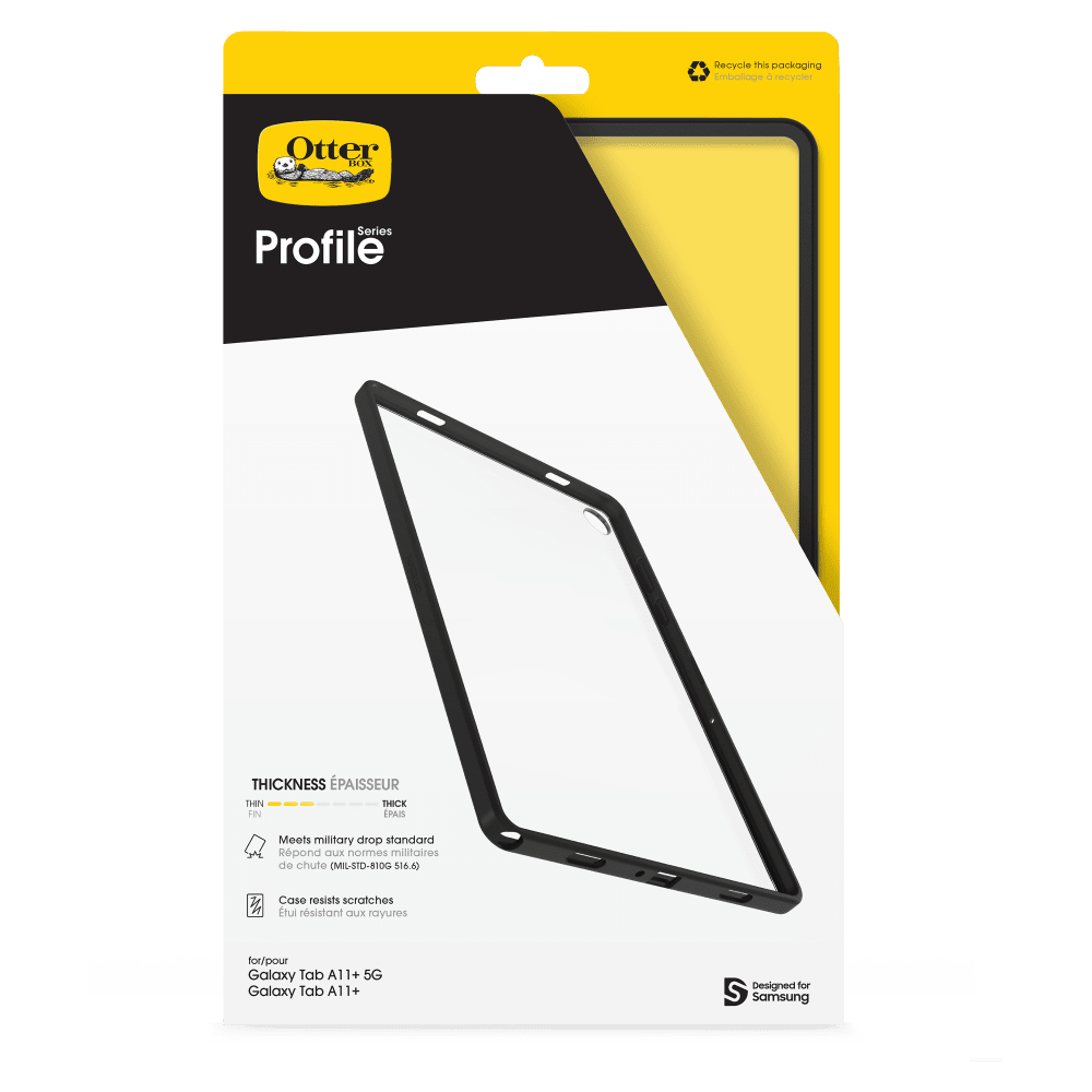 Wholesale cell phone accessory OtterBox - Profile Case for Samsung Galaxy Tab A11 Plus - Black