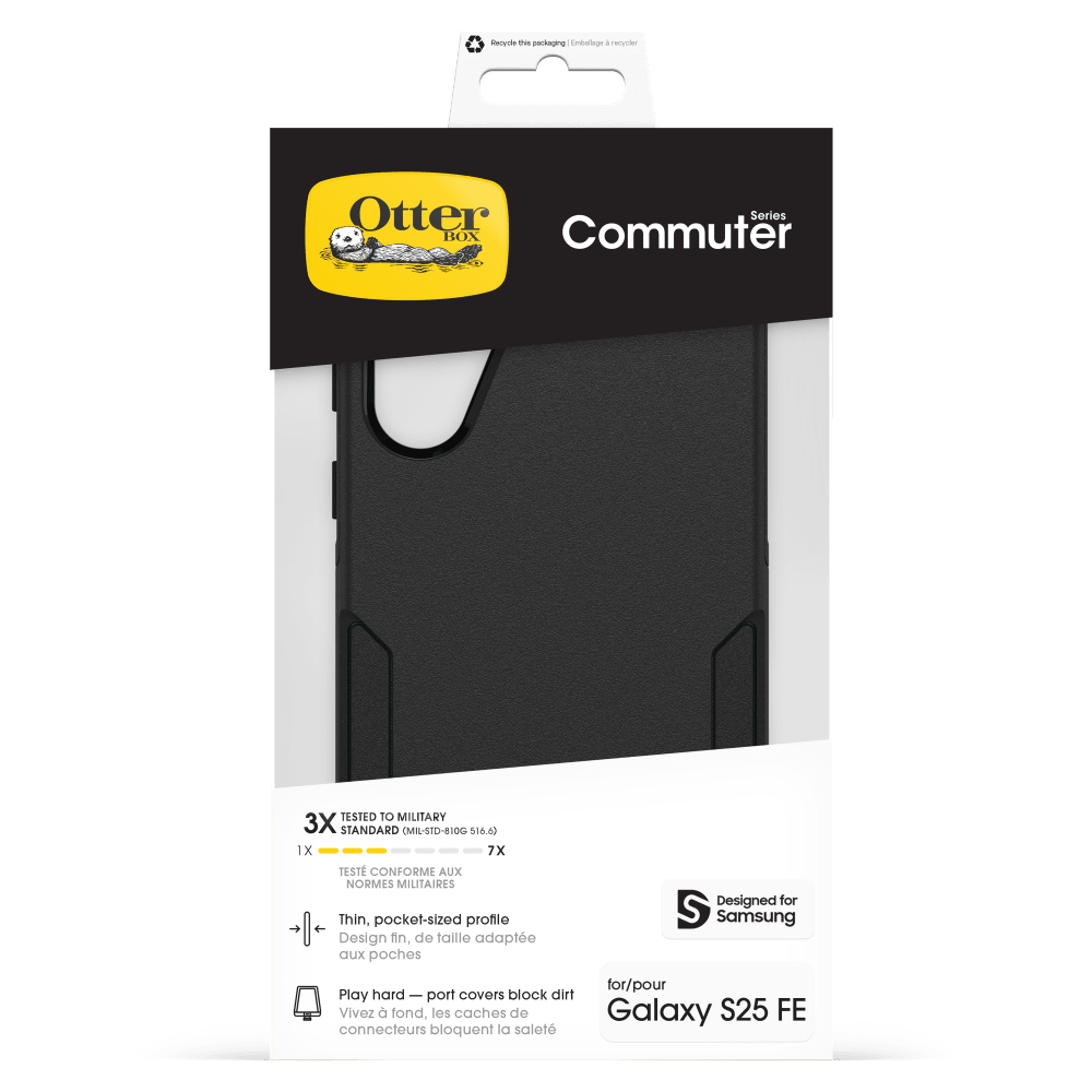 Wholesale cell phone accessory OtterBox - Commuter Case for Samsung Galaxy S25 FE - Black