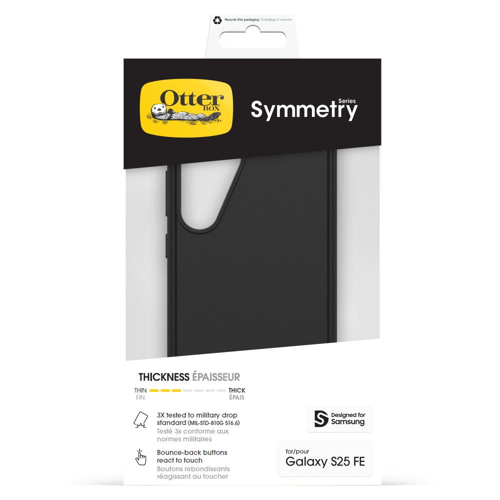 Wholesale cell phone accessory OtterBox - Symmetry Case for Samsung Galaxy S25 FE - Black