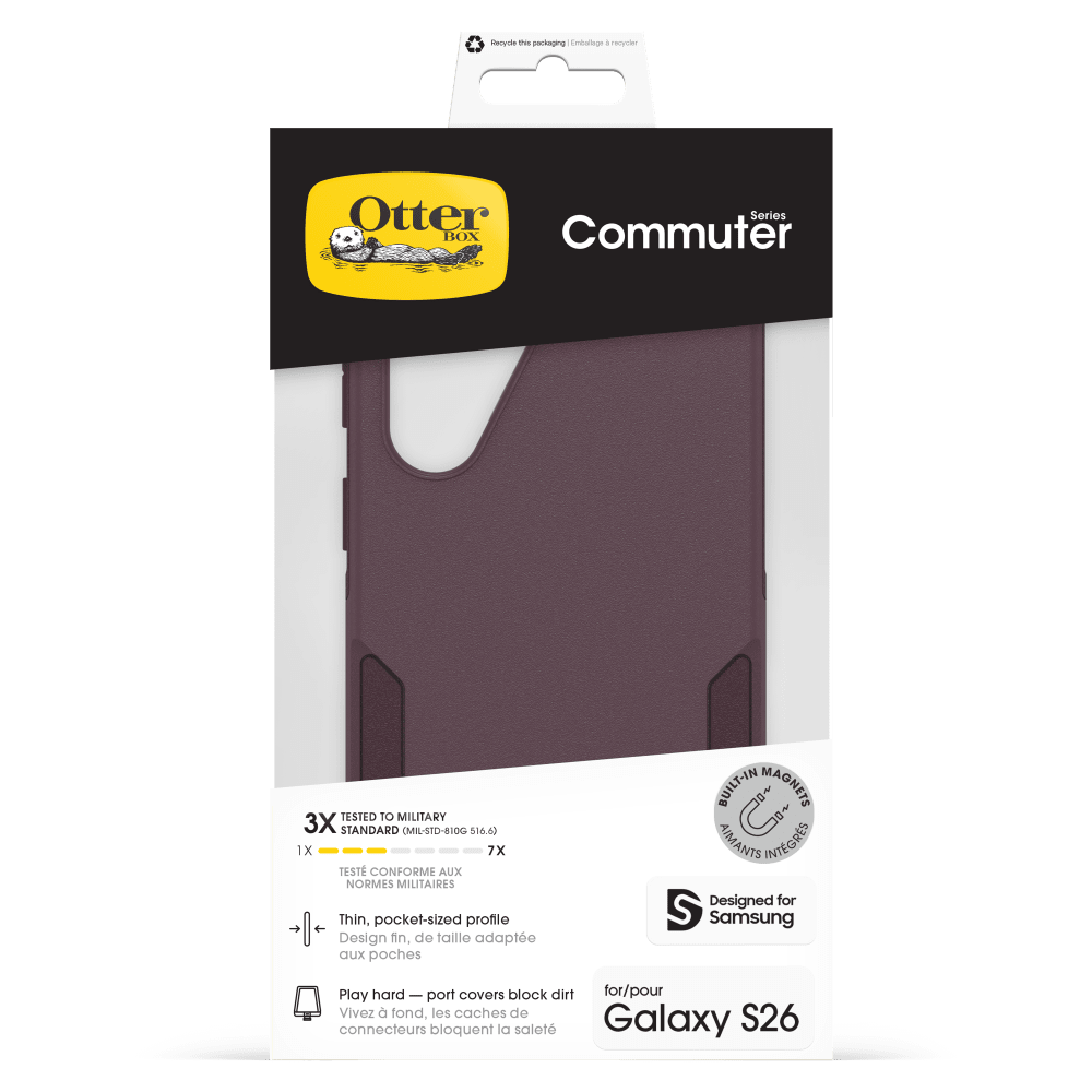 Wholesale cell phone accessory OtterBox - Commuter Magnetic Case for Samsung Galaxy S26 - Purple