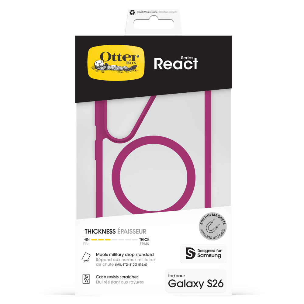 Wholesale cell phone accessory OtterBox - Profile Magnetic Case for Samsung Galaxy S26 - Pink