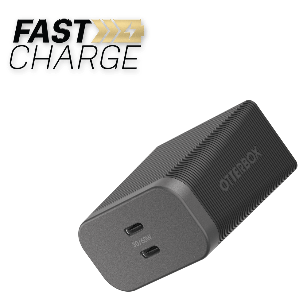 Wholesale cell phone accessory OtterBox - Premium Pro 2 Port USB C Wall Charger 60W - Nightshade