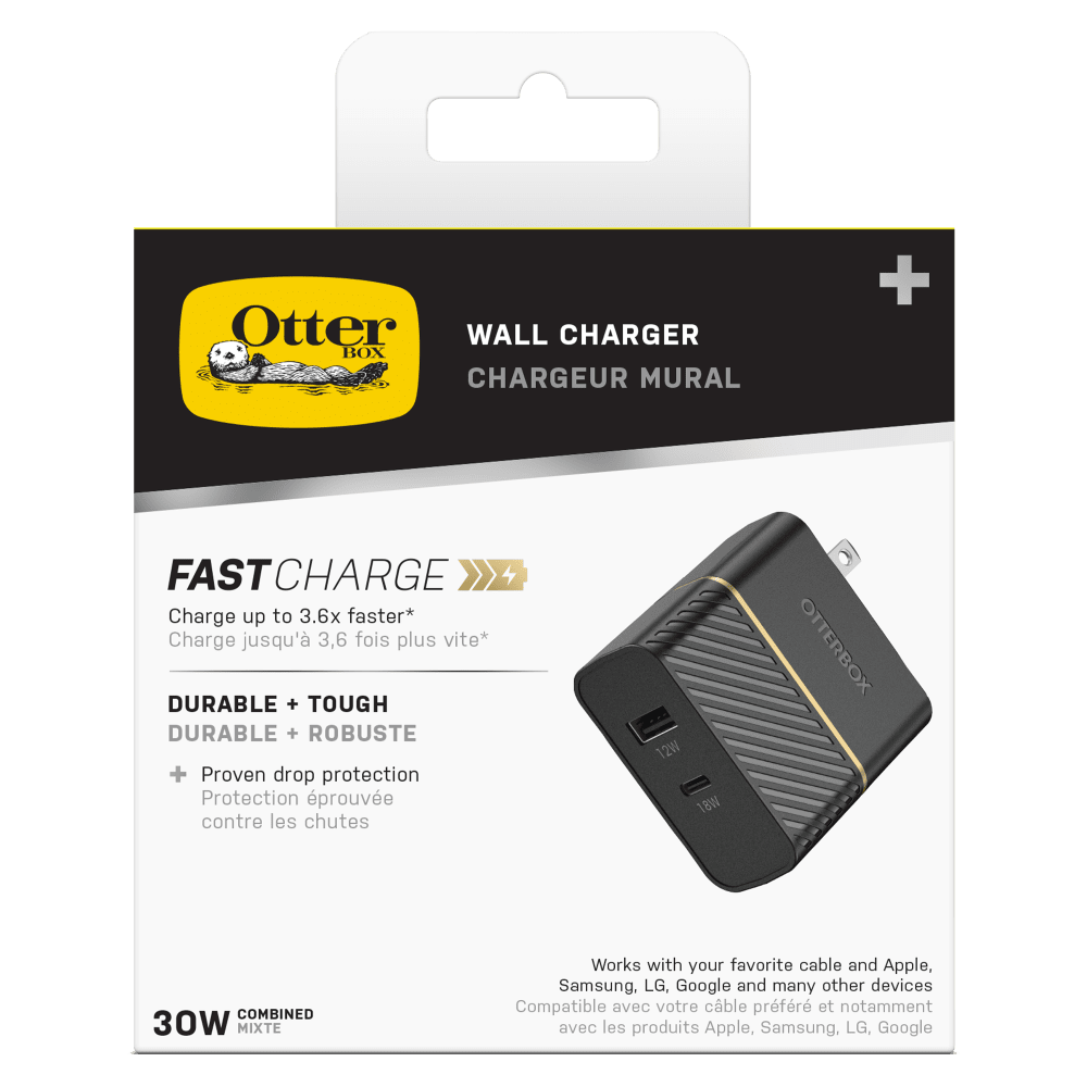 Wholesale cell phone accessory OtterBox - Fast Charge PD USB C and USB A Dual Port Wall Charger