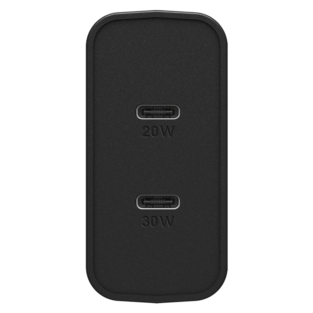 Wholesale cell phone accessory OtterBox - Dual USB C Port PD Wall Charger 50W - Black Shimmer