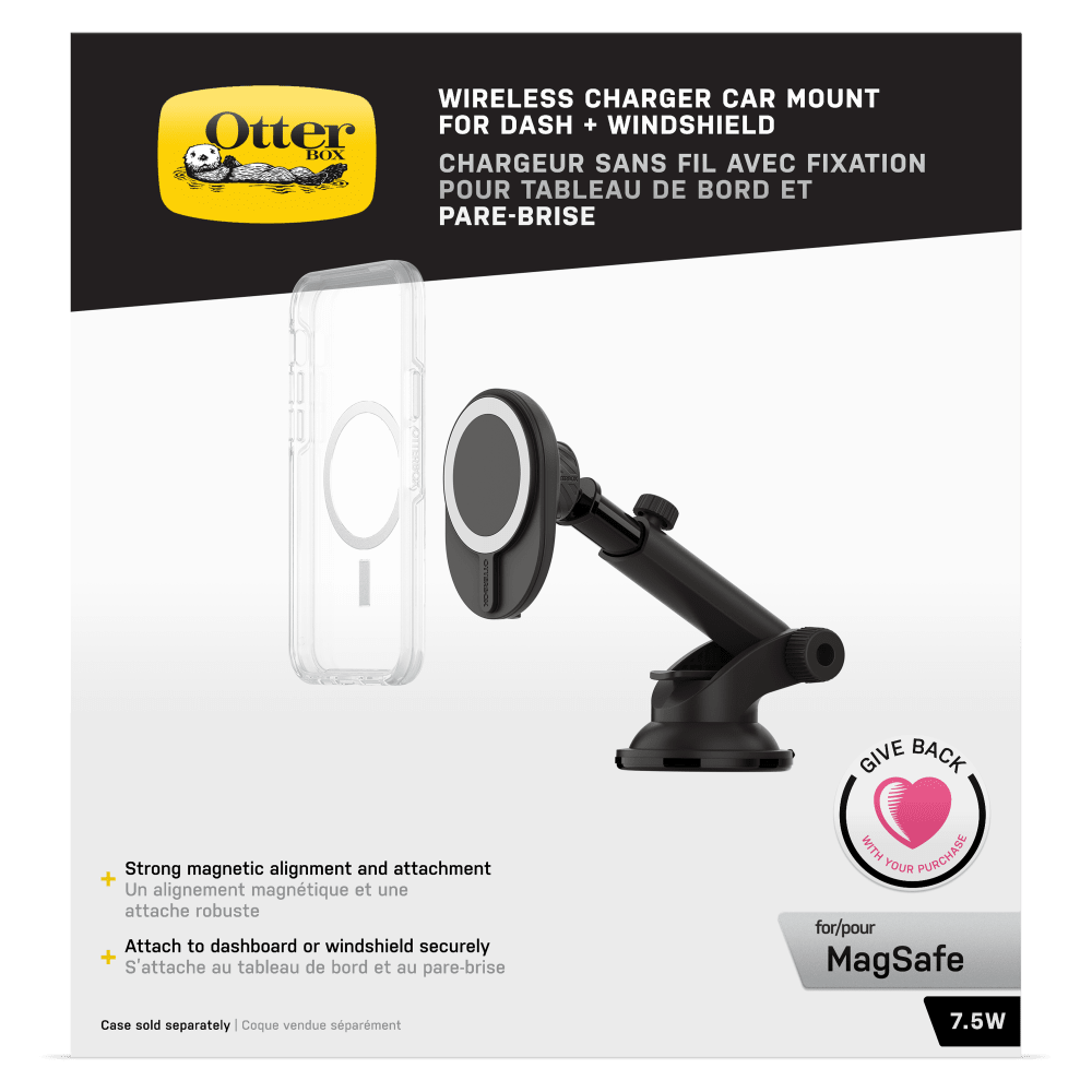 Wholesale cell phone accessory OtterBox - Wireless Charger Dash  /  Windshield Mount for MagSafe