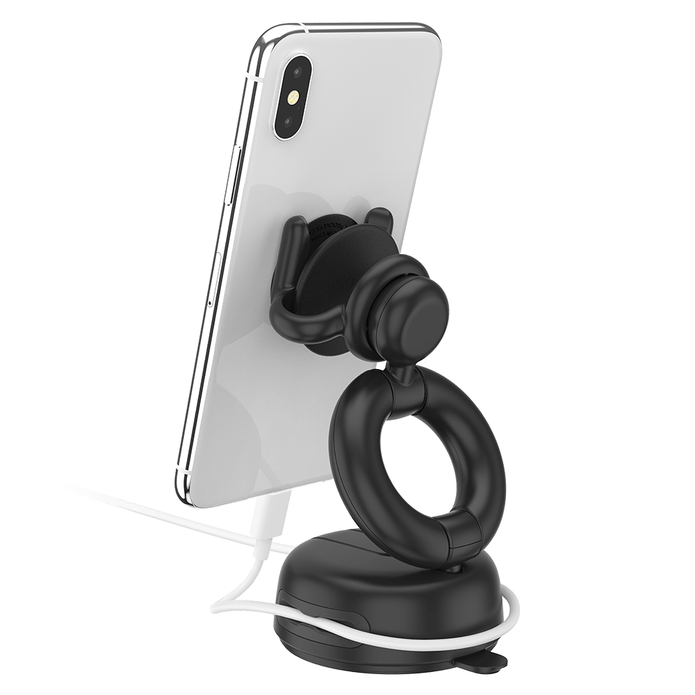 Wholesale cell phone accessory PopSockets - PopMount 2 Car Dash and Windshield Mount - Black