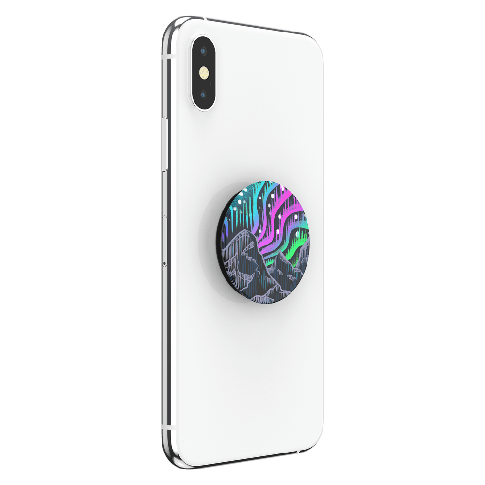 Wholesale cell phone accessory PopSockets - PopGrip - Borealis Woodcut