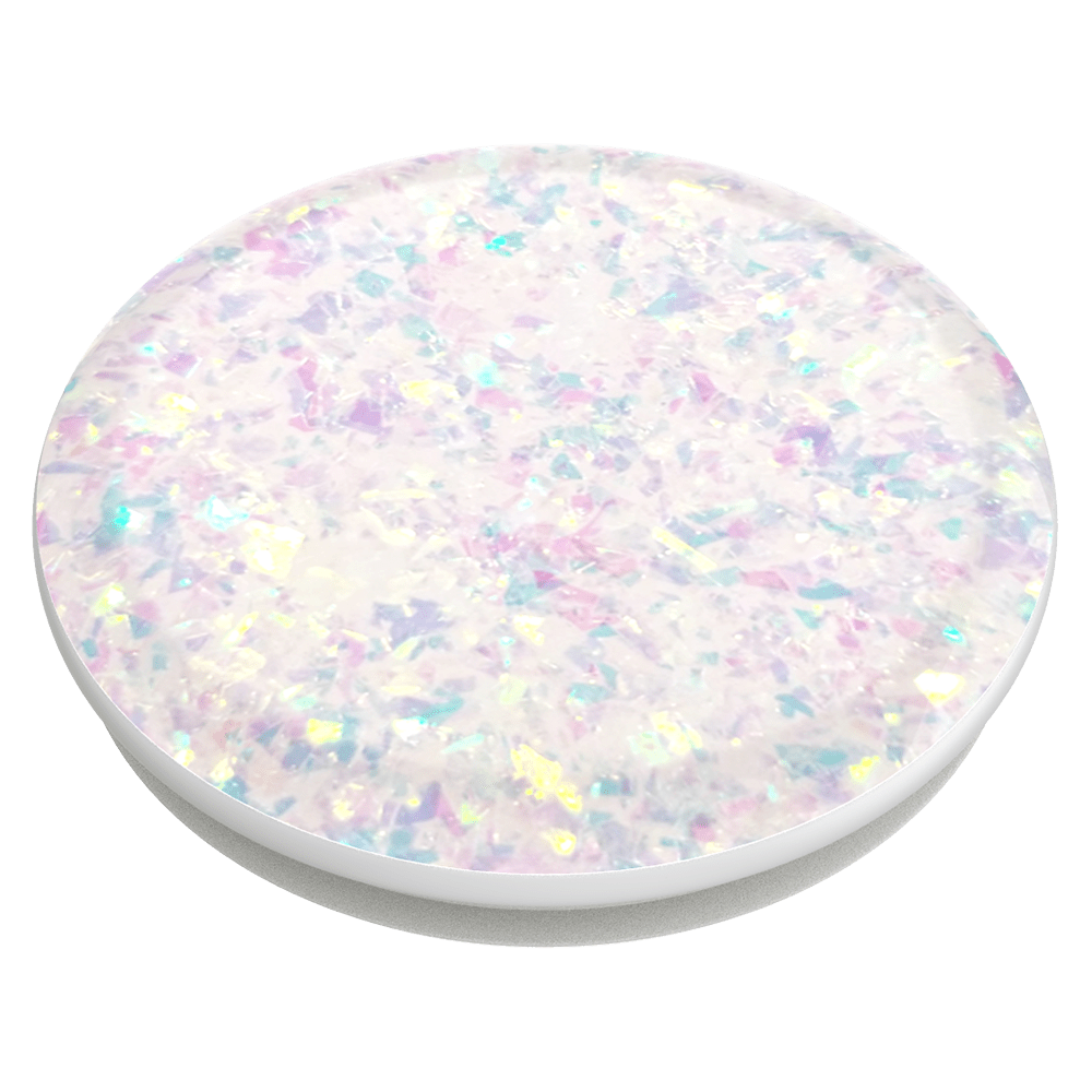 Wholesale cell phone accessory PopSockets - PopGrip Premium - Iridescent Confetti White