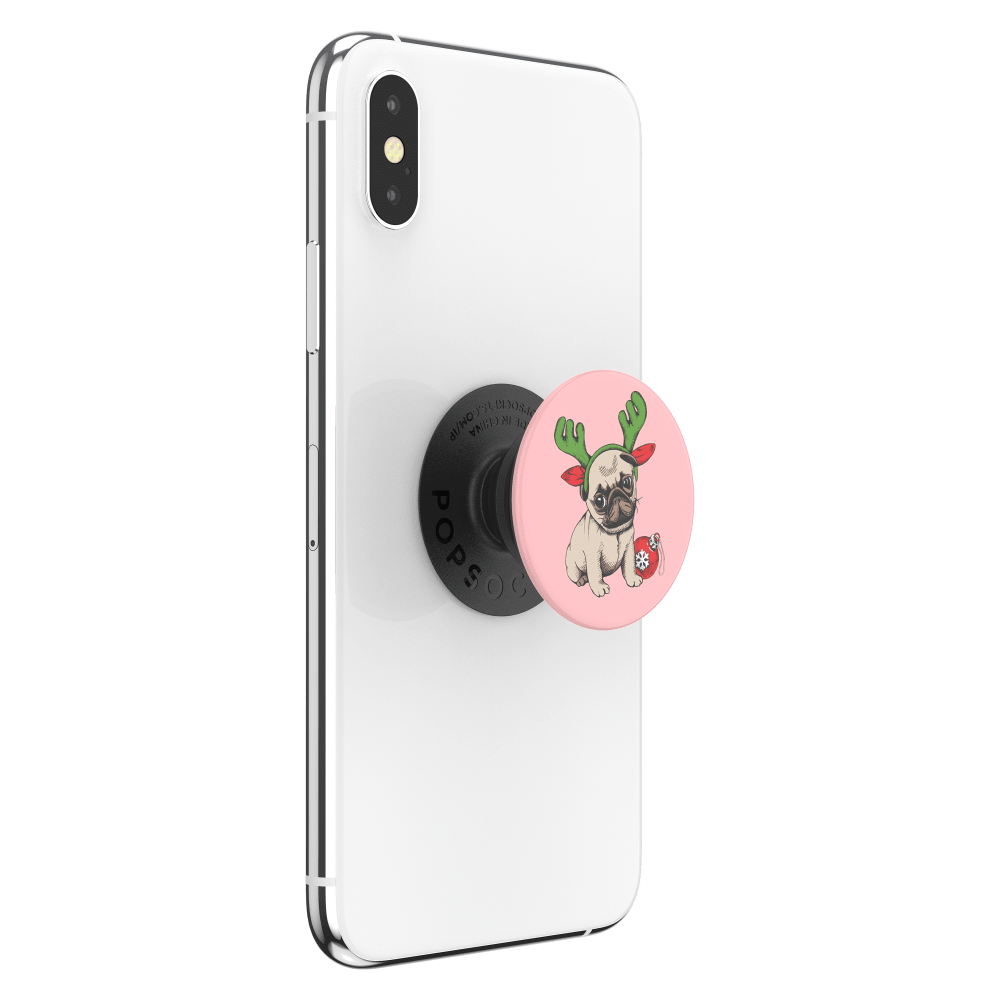 Wholesale cell phone accessory PopSockets - PopGrip - Holiday Pug