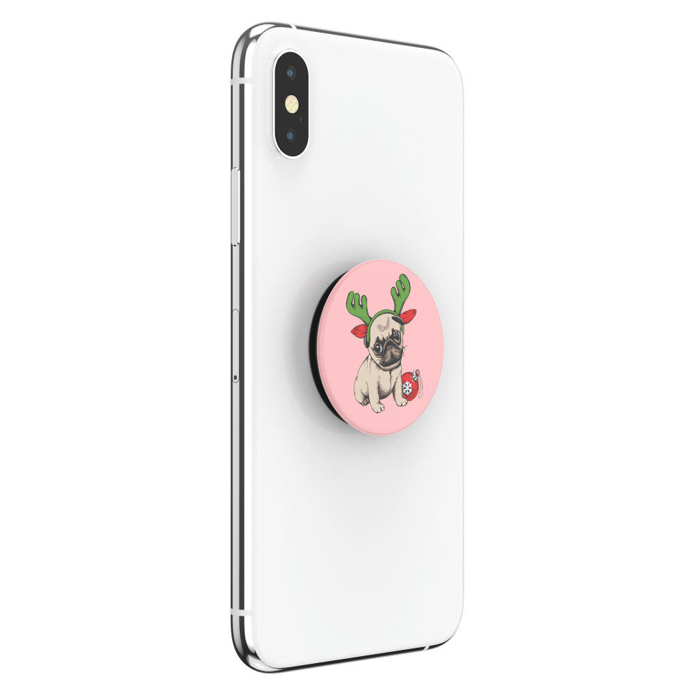 Wholesale cell phone accessory PopSockets - PopGrip - Holiday Pug