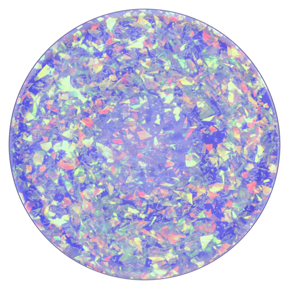 PopSockets Phone and Tablet Premium Swappable PopGrip - Iridescent Confetti  White