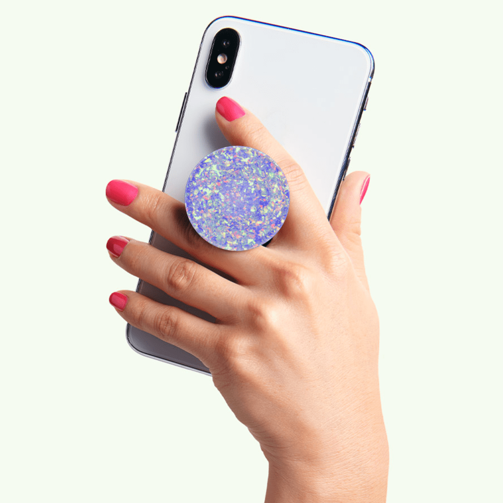 Wholesale cell phone accessory PopSockets - PopGrip Premium - Iridescent Confetti Ice Purple