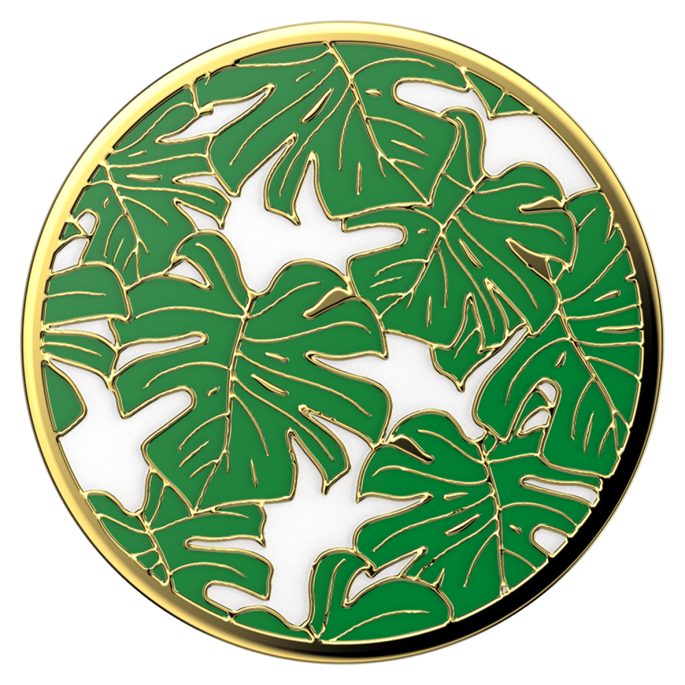 Wholesale cell phone accessory PopSockets - PopGrip Premium - Enamel Monstera