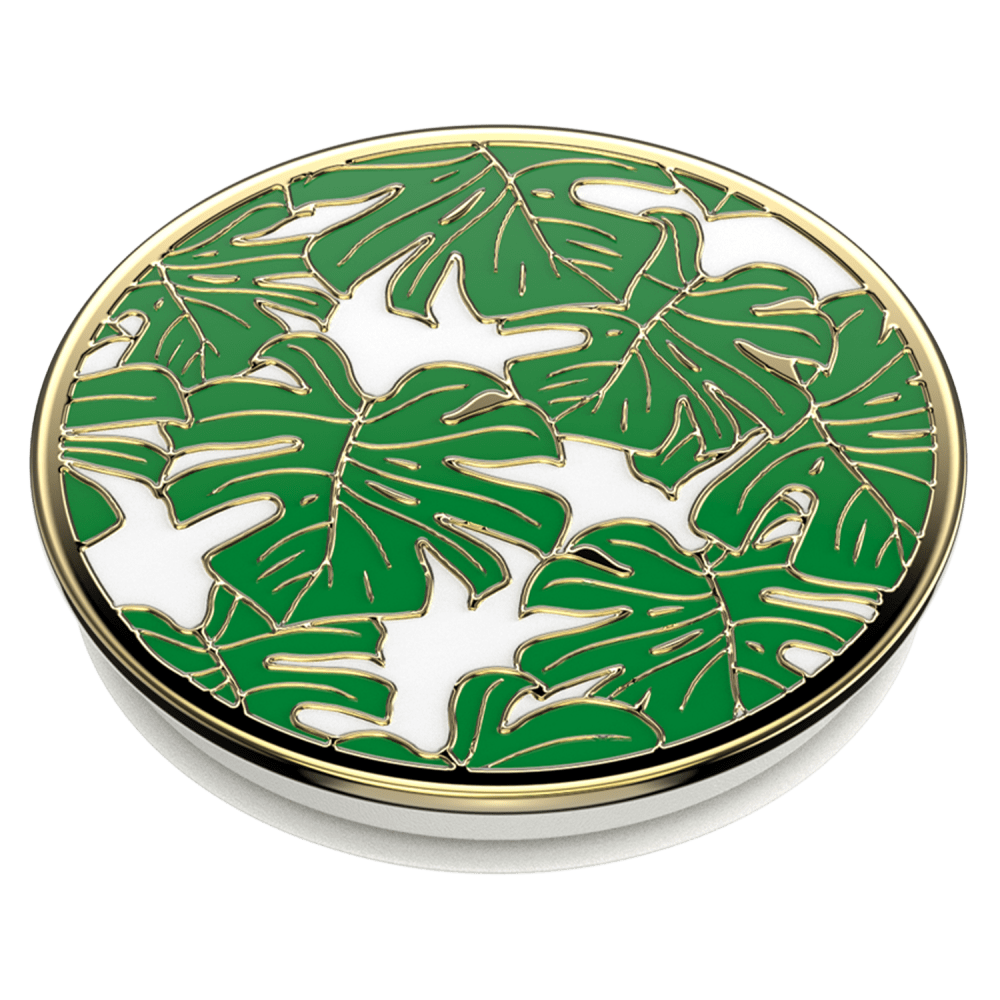 Wholesale cell phone accessory PopSockets - PopGrip Premium - Enamel Monstera