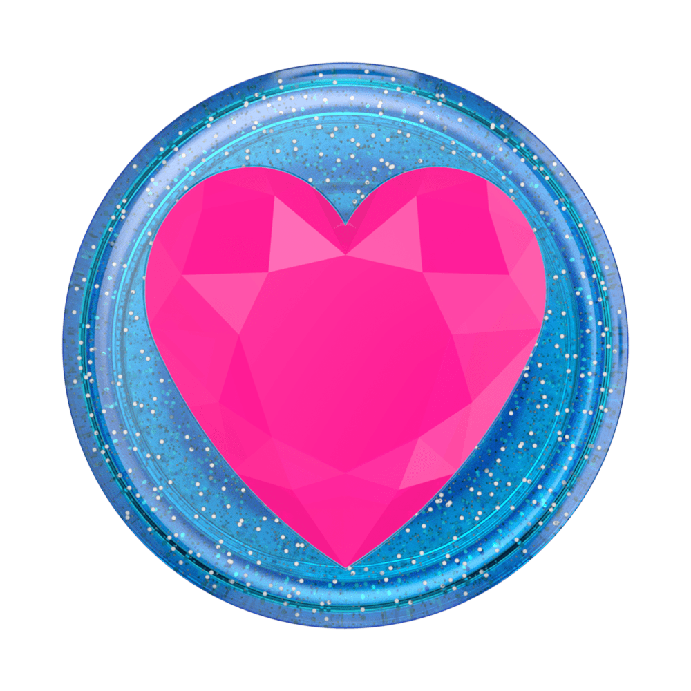 Wholesale cell phone accessory PopSockets - PopGrip Premium - Bon Bon Ice Blue Heart