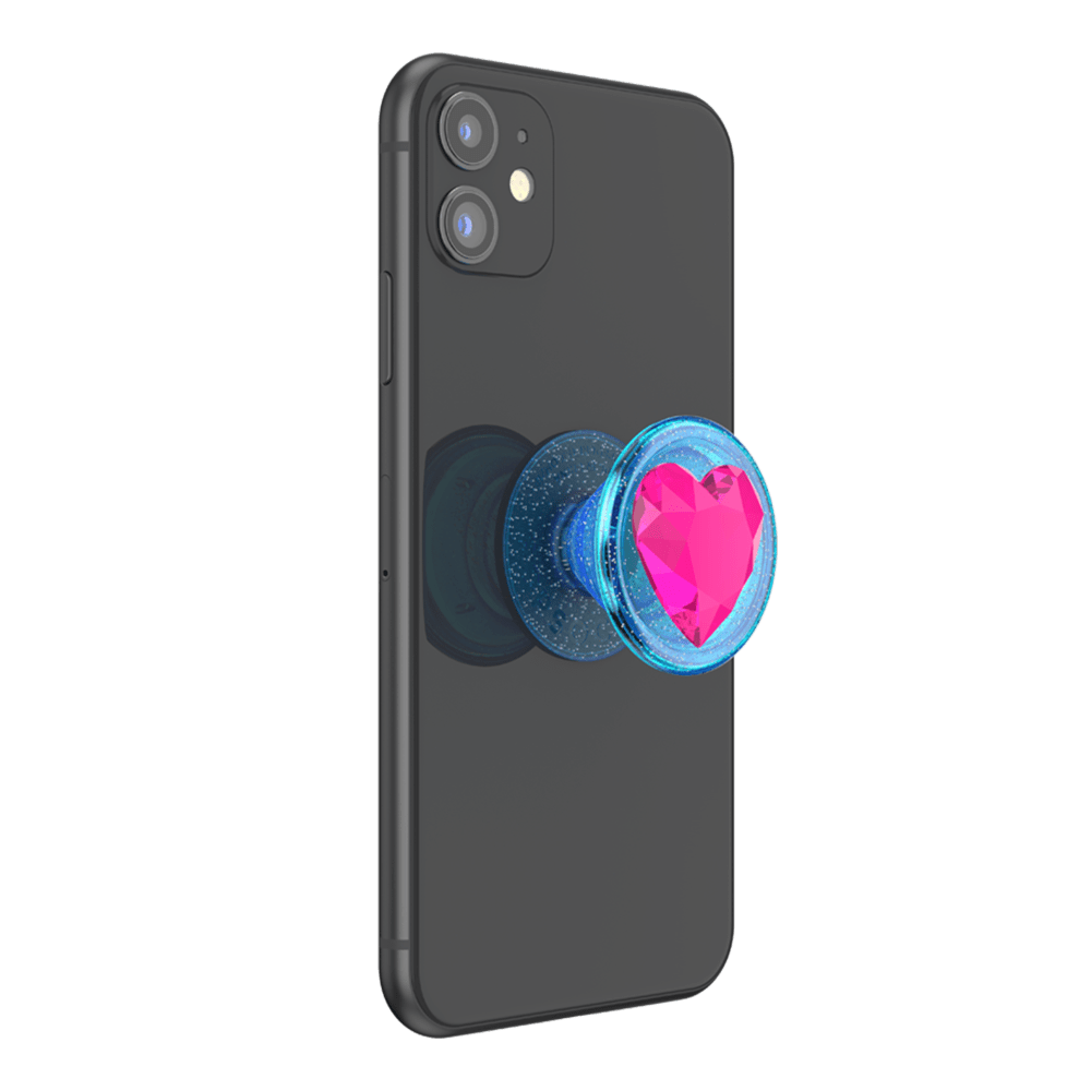 Wholesale cell phone accessory PopSockets - PopGrip Premium - Bon Bon Ice Blue Heart