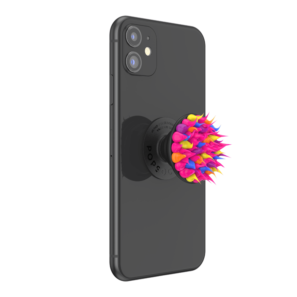 Wholesale cell phone accessory PopSockets - PopGrip Premium - Spiky Pink Acid