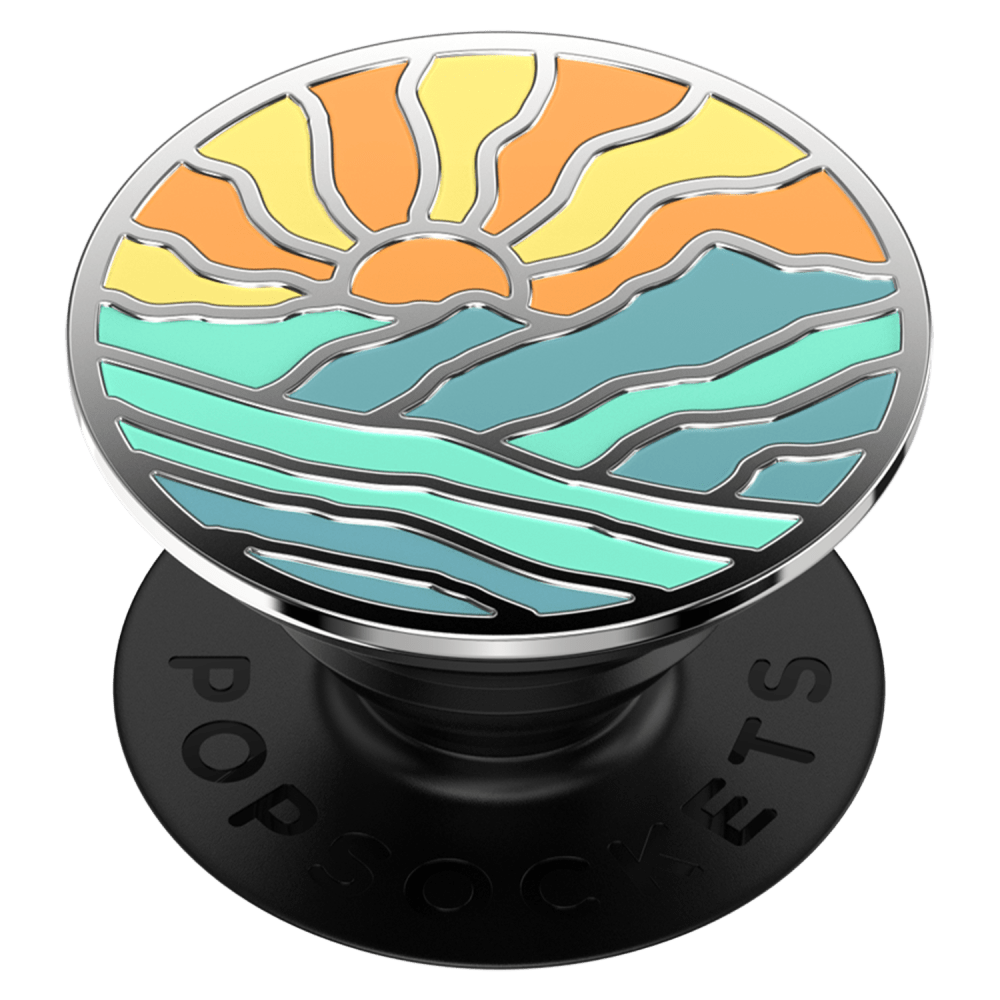 PopSocket Adhésif Design Steampunk - Montagnes Phoenix Style Rétro Abstrait, Interchangeable