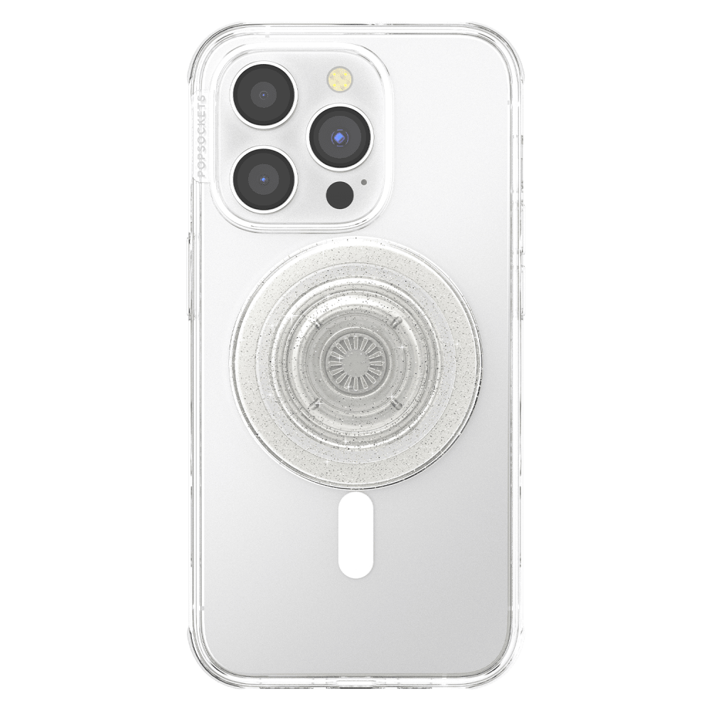 Wholesale cell phone accessory PopSockets - PopGrip MagSafe Circle - Clear Glitter
