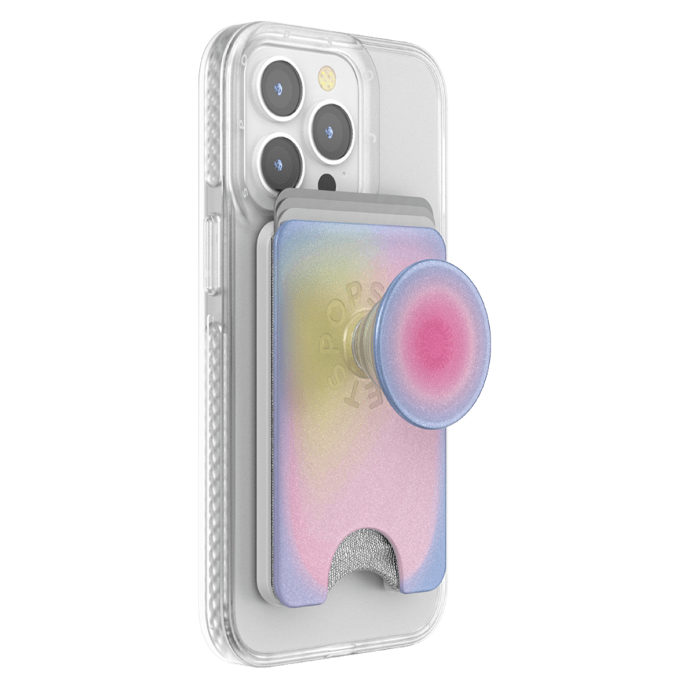 Wholesale cell phone accessory PopSockets - MagSafe PopWallet Plus - Aura