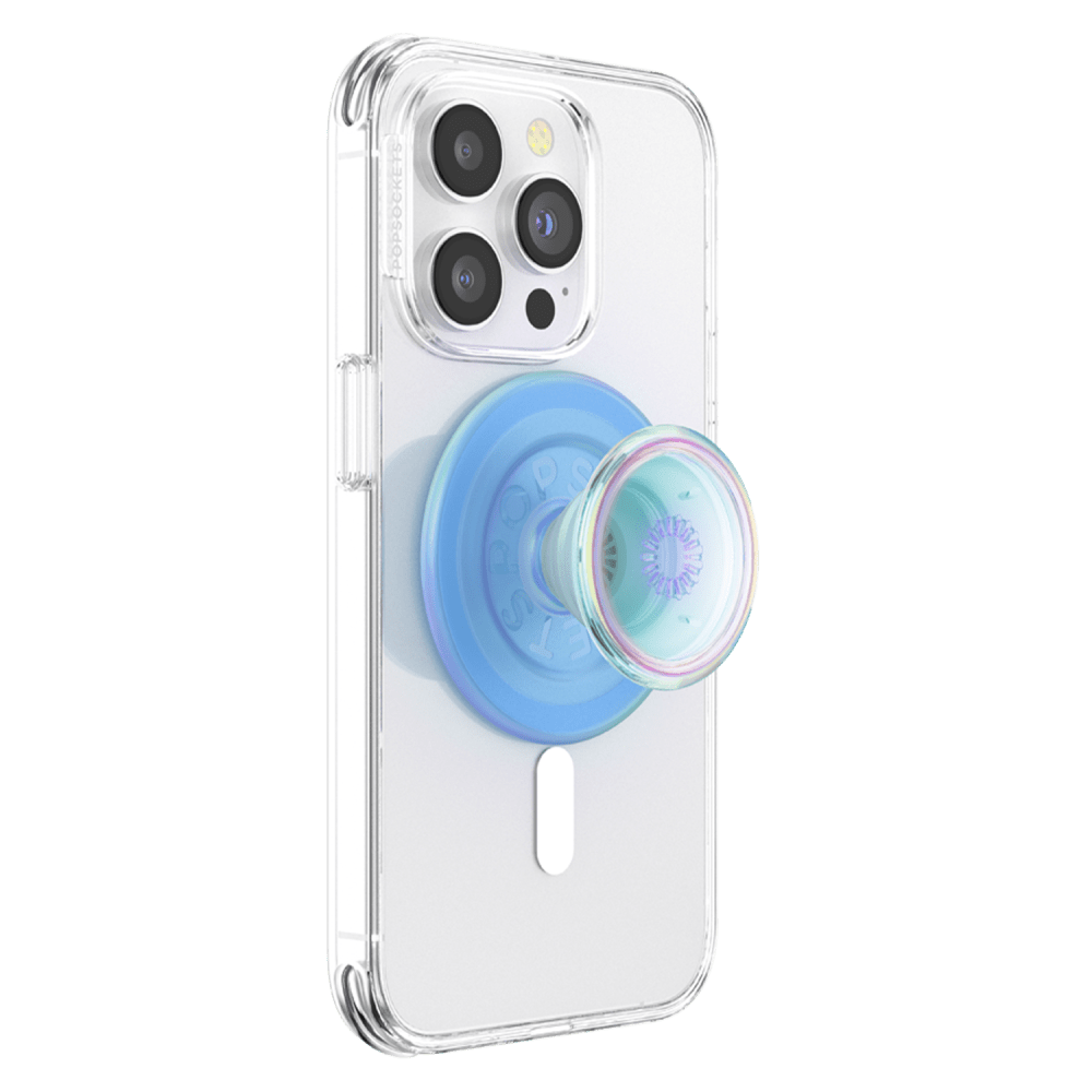 Wholesale cell phone accessory PopSockets - PopGrip MagSafe Circle - Blue Iridescent Translucent