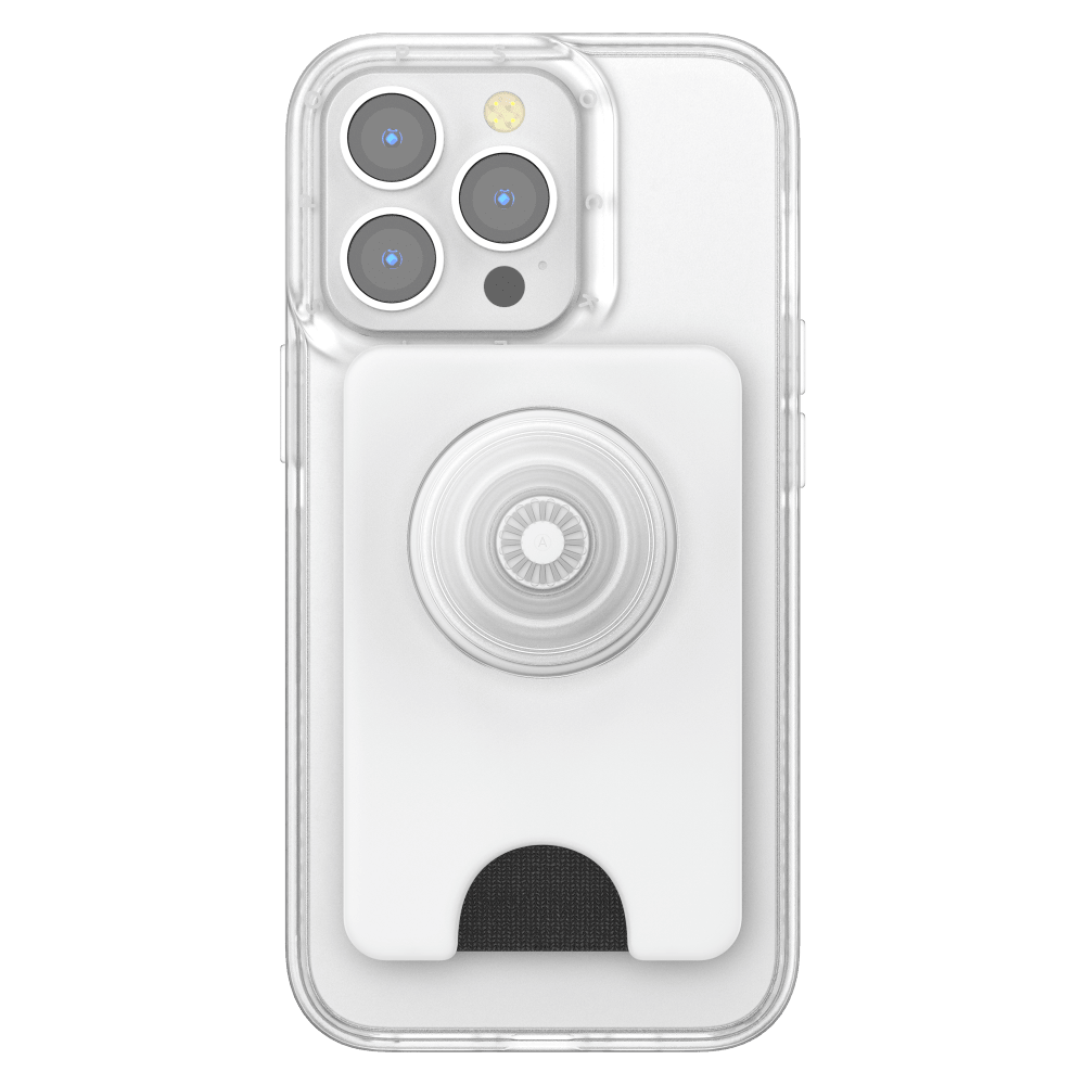 Wholesale cell phone accessory PopSockets - MagSafe PopWallet Plus - White Clear