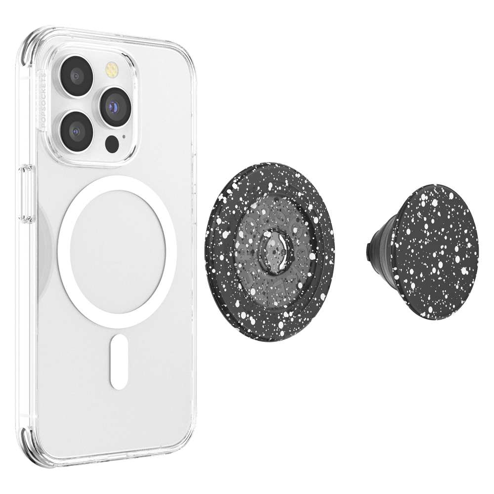 Wholesale cell phone accessory PopSockets - PopGrip MagSafe Circle - Black Speckle