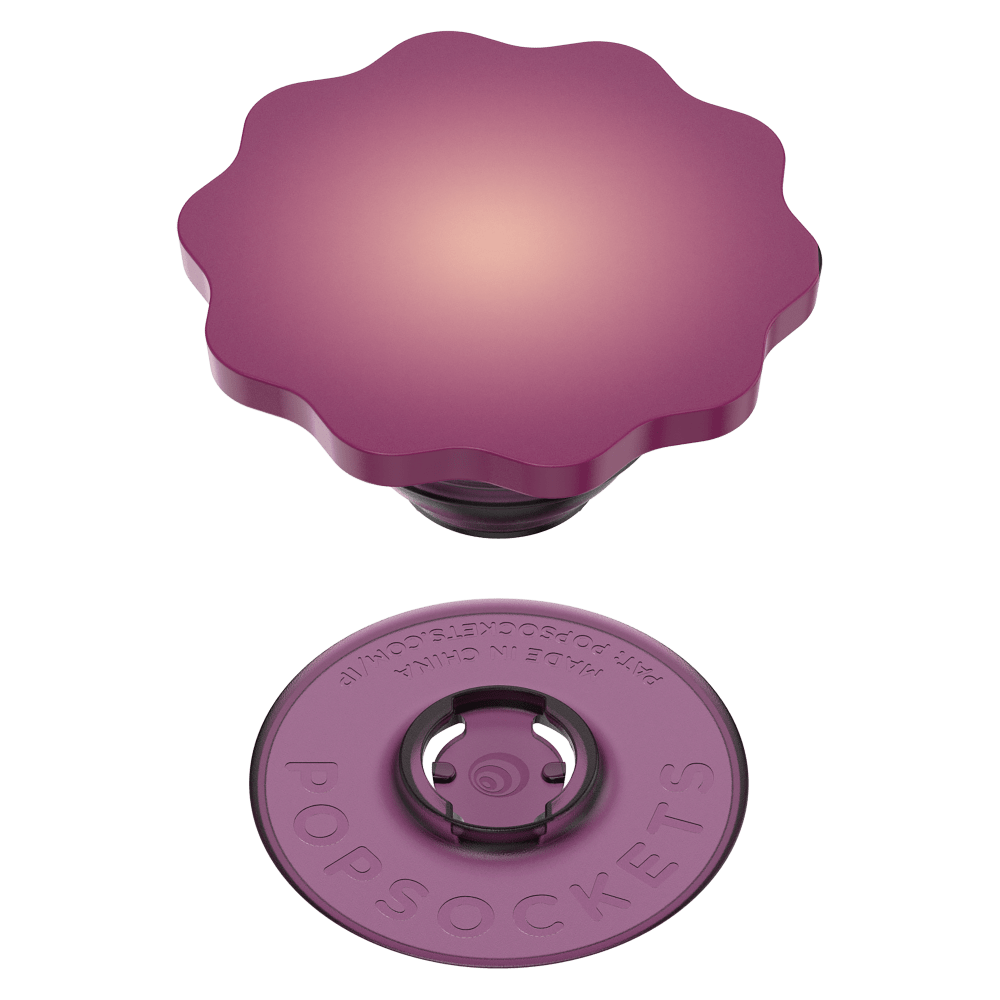 Wholesale cell phone accessory PopSockets - PopGrip - Molded Flower Red Wine Translucent