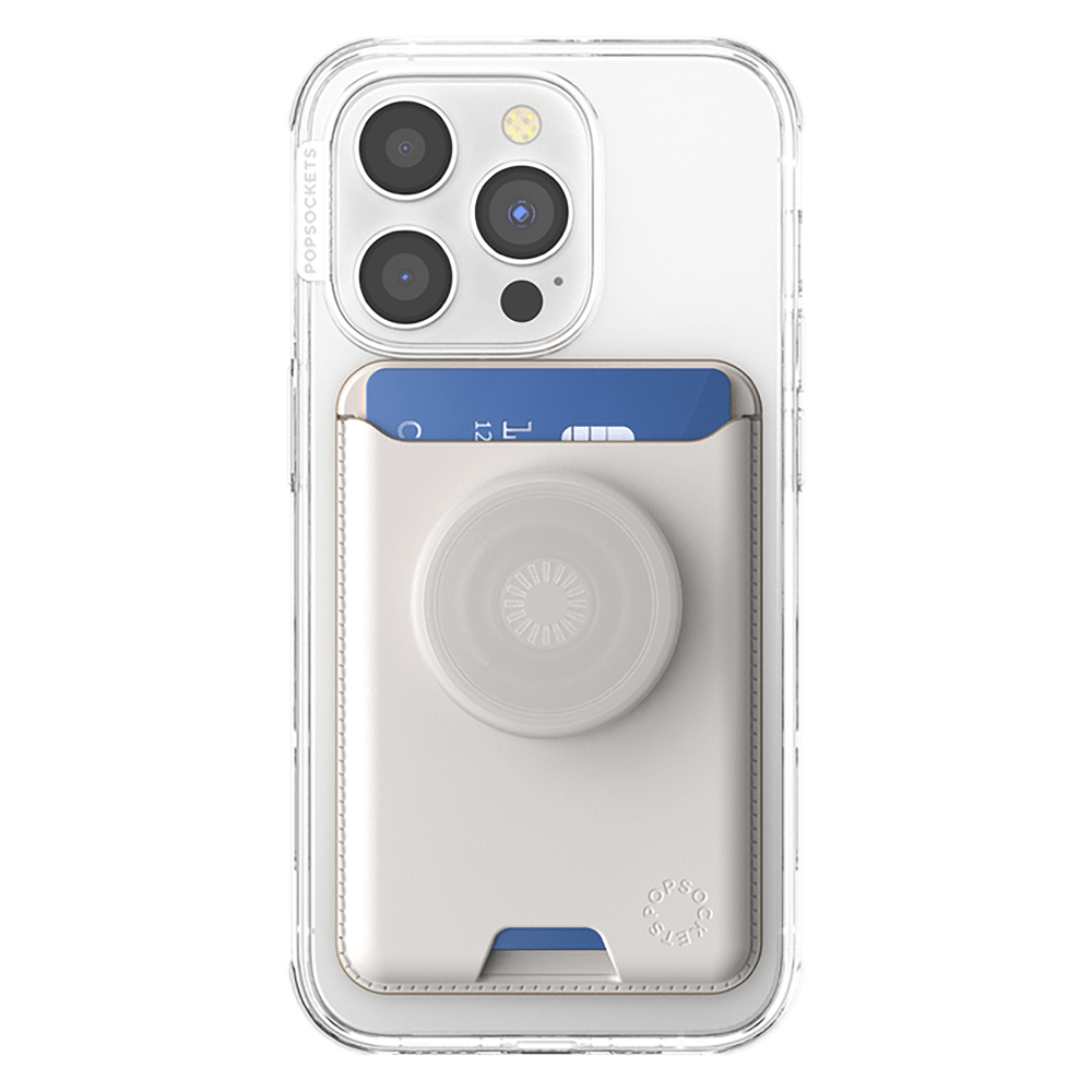 Wholesale cell phone accessory PopSockets - SoftGoods MagSafe PopWallet Plus - Horchata