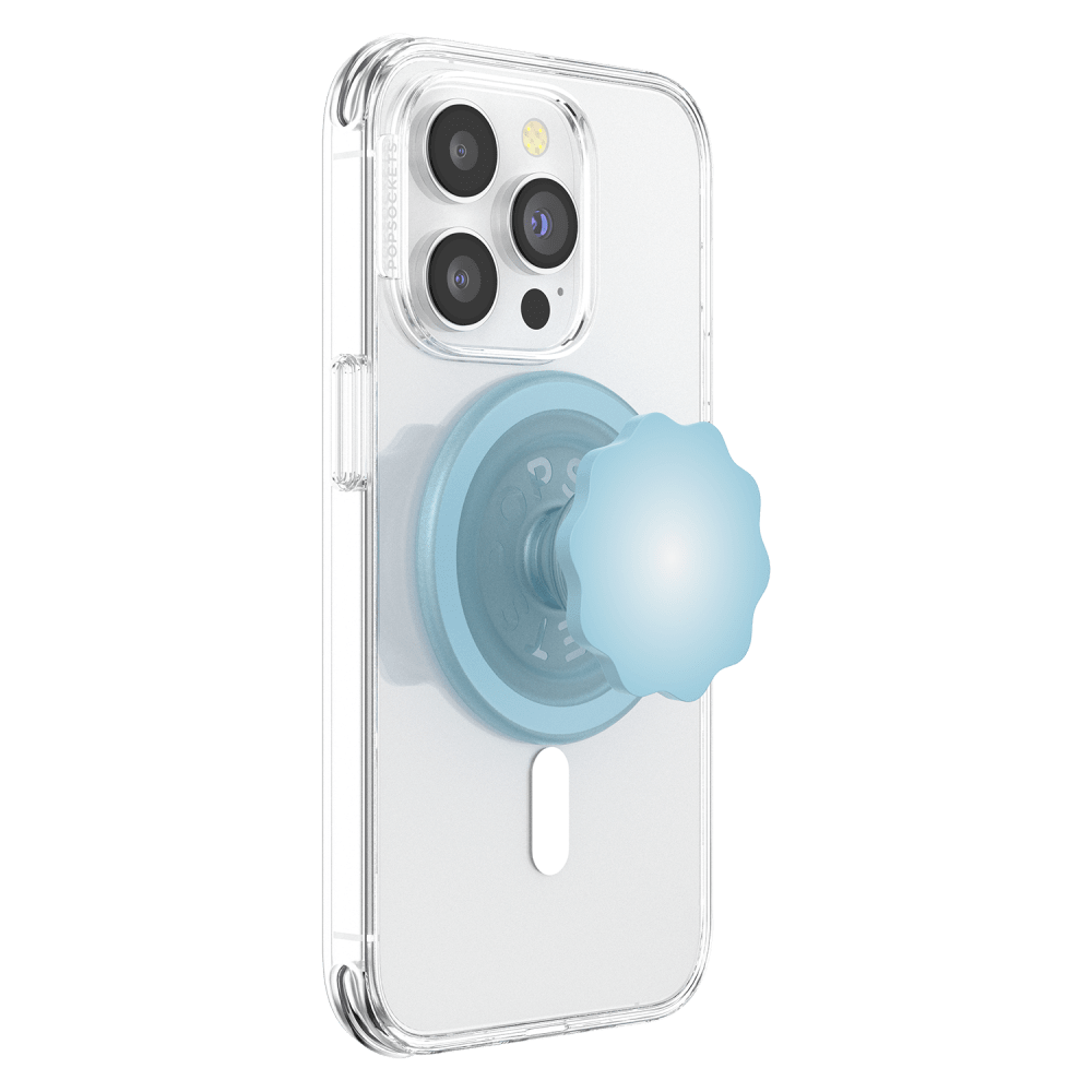 Wholesale cell phone accessory PopSockets - PopGrip MagSafe Circle - Molded Flower Blue Sigh