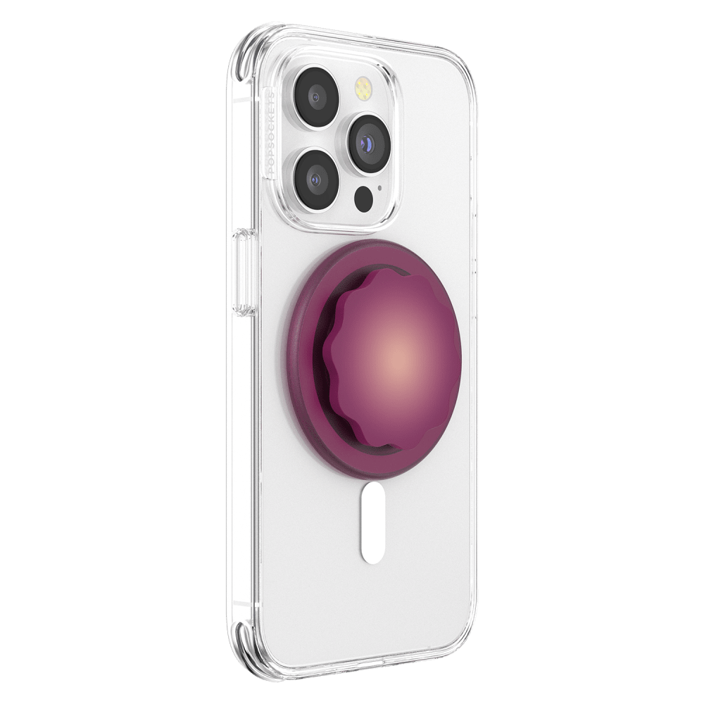 Wholesale cell phone accessory PopSockets - PopGrip MagSafe Circle - Molded Flower Red Wine