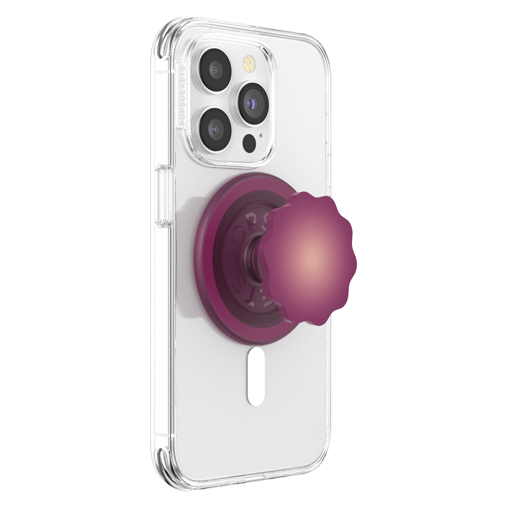 Wholesale cell phone accessory PopSockets - PopGrip MagSafe Circle - Molded Flower Red Wine