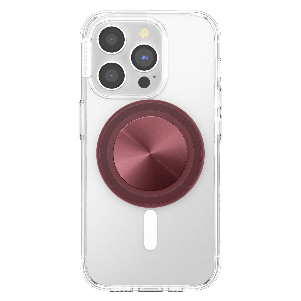 Wholesale cell phone accessory PopSockets - MagSafe PopGrip - Aluminum Radial Oxblood