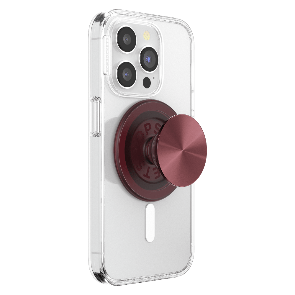 Wholesale cell phone accessory PopSockets - MagSafe PopGrip - Aluminum Radial Oxblood