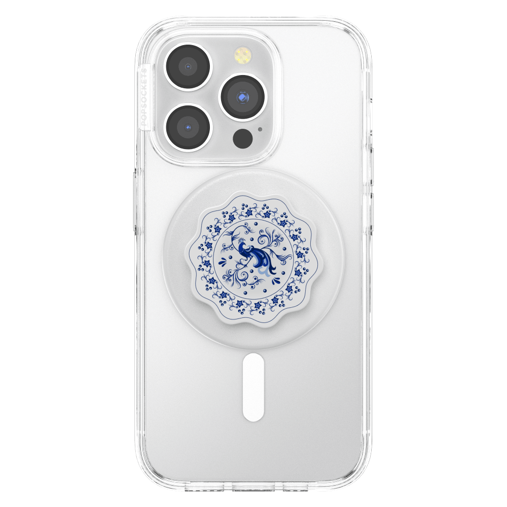 Wholesale cell phone accessory PopSockets - MagSafe PopGrip - Peacock Saucer