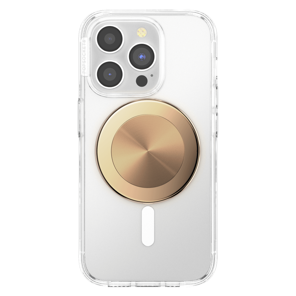 Wholesale cell phone accessory PopSockets - MagSafe PopGrip - Aluminum Radial Gold