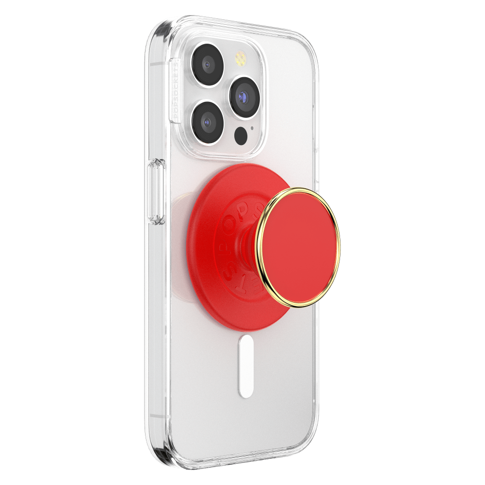 Wholesale cell phone accessory PopSockets - MagSafe PopGrip - Luxe Enamel Rosso