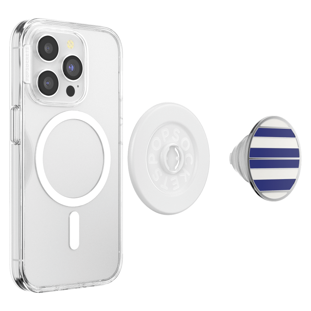 Wholesale cell phone accessory PopSockets - MagSafe PopGrip - Enamel Nautical Stripe